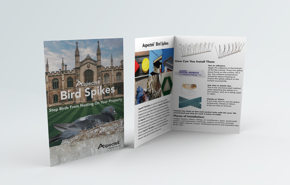 aspectek bird spikes brochure